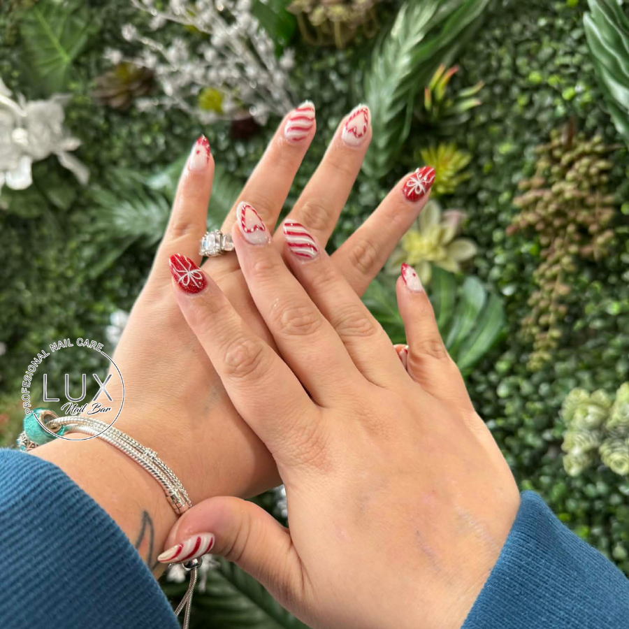 Christmas Nails That Sparkle All Season Long in Keller, TX